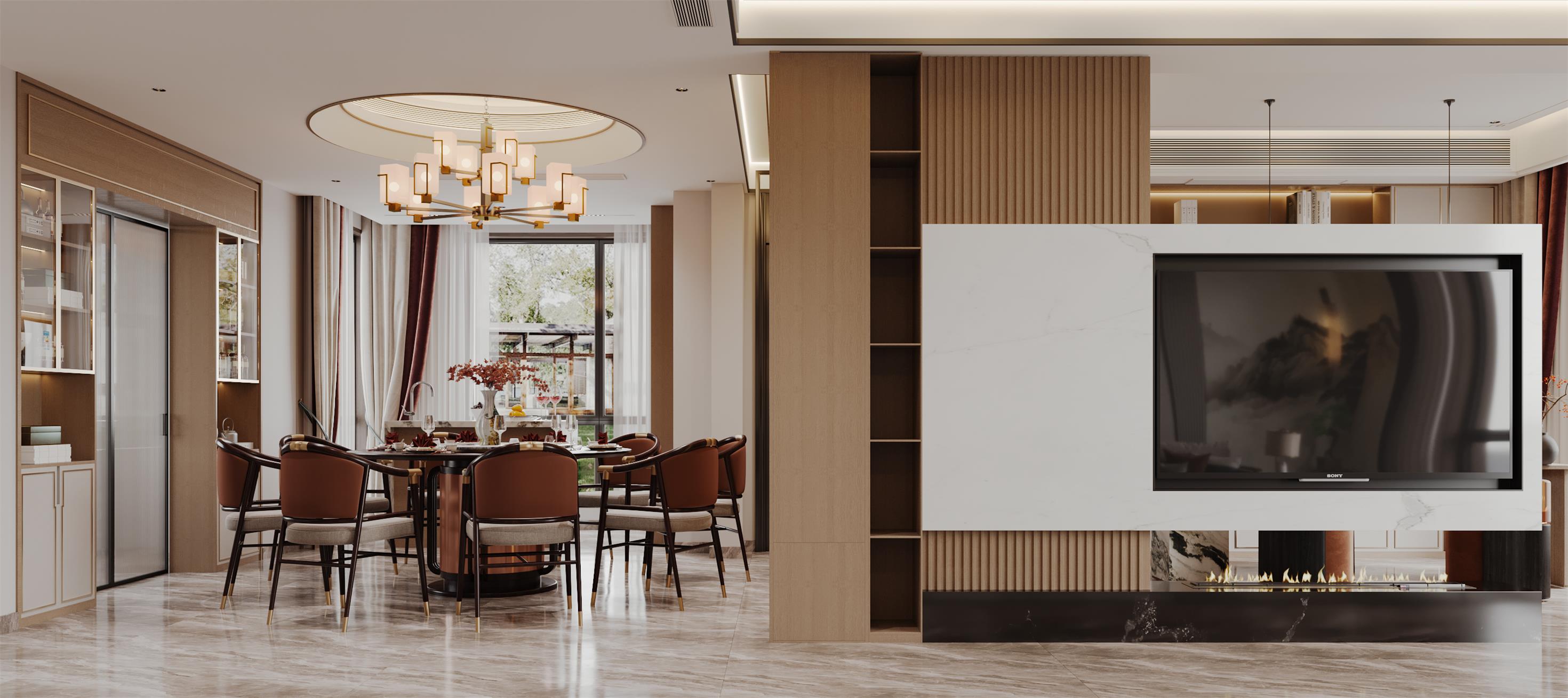 新中式别墅效果表现-0