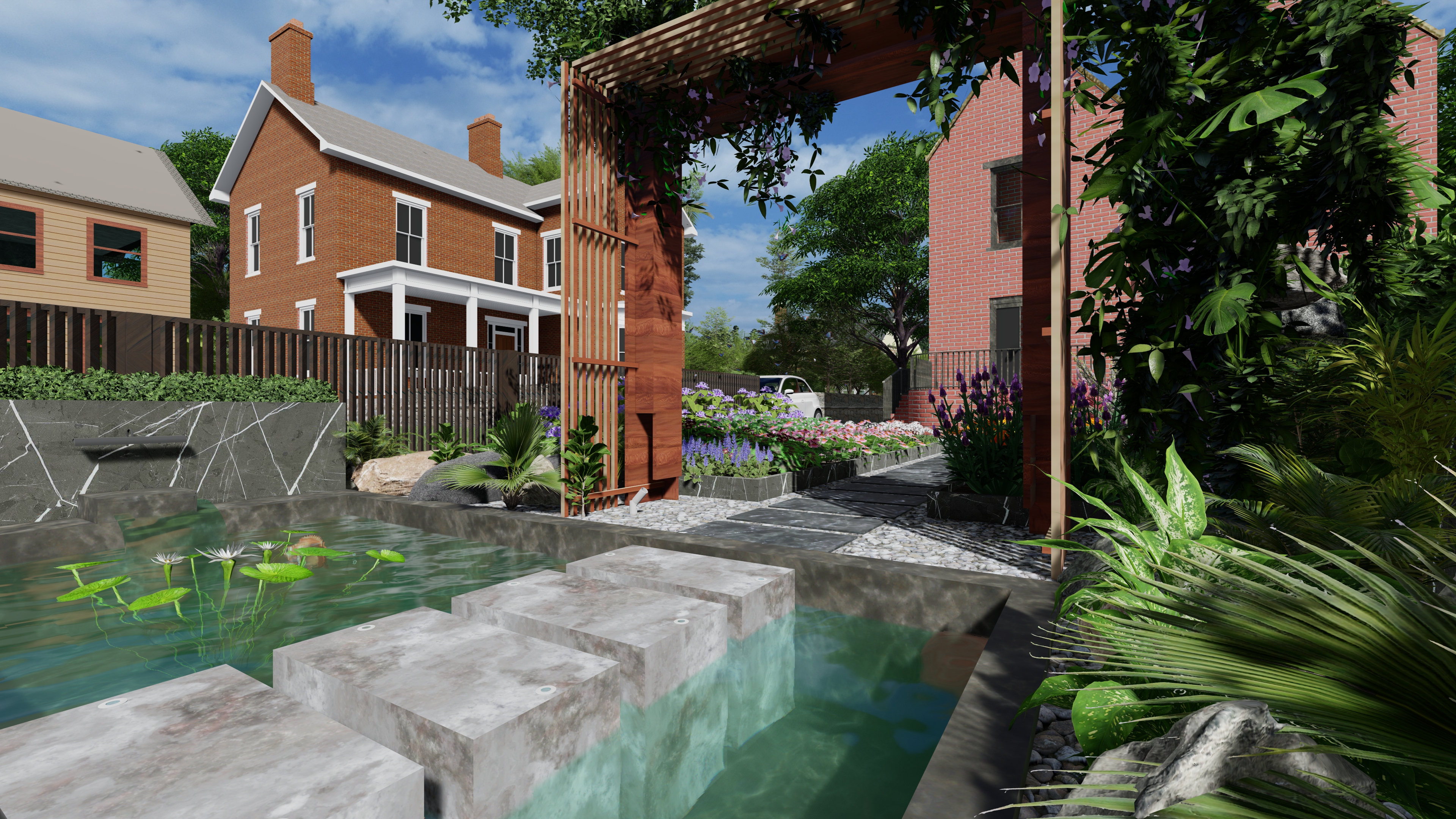 Landscape Design For Backyard In England-1