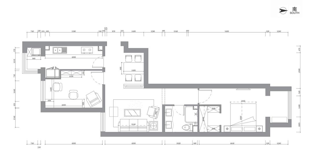 合肥迷屋设计丨公寓丨北京两居室,四白到顶,其他全靠软装!-10