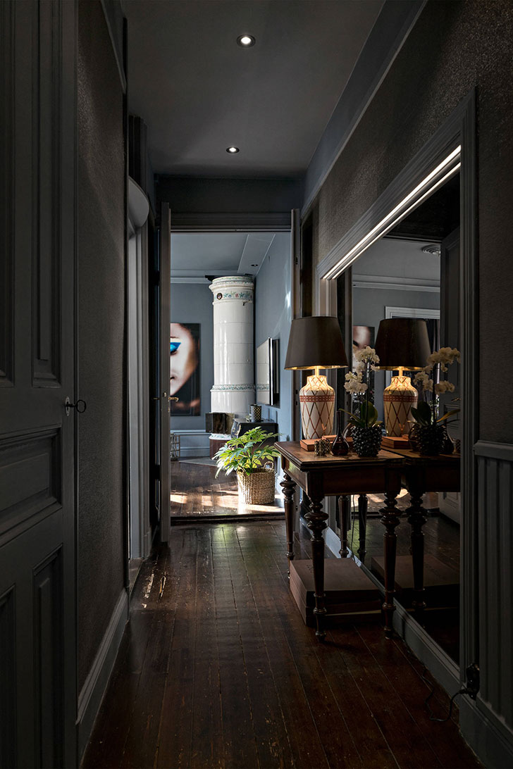 优雅北欧暗调公寓 | 灰色戏剧空间-14