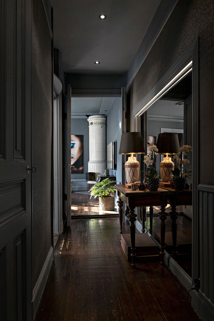 优雅北欧暗调公寓 | 灰色戏剧空间-14