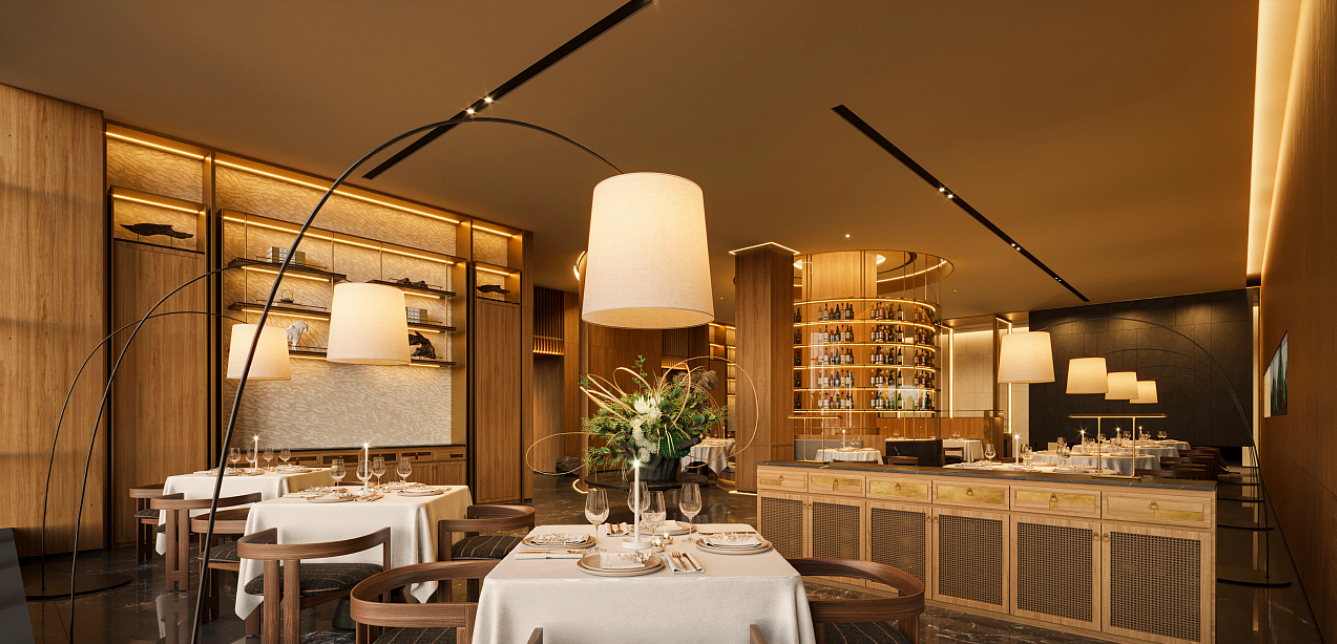 寂静中的英伦风餐厅-1