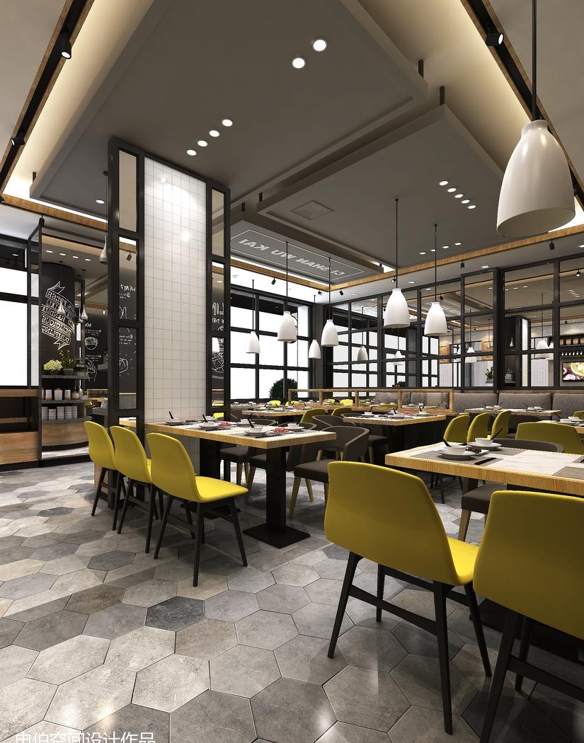 小型餐厅设计店铺装饰设计-4