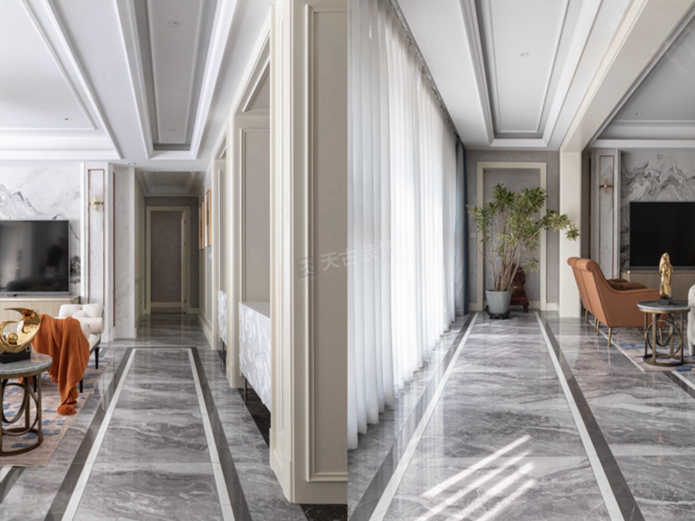 渝北壹江郡欧式轻奢大平层装修丨中国渝北丨天古设计师黄德华和李润强-17