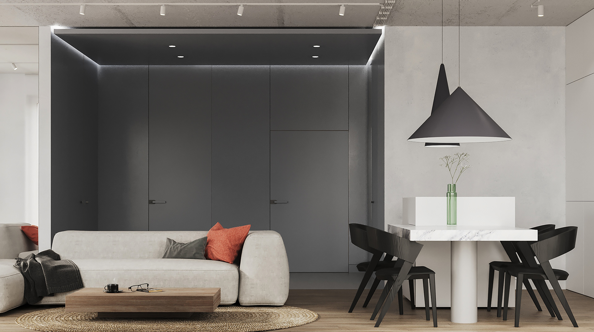 高级色系公寓设计 永不过时的配色-2