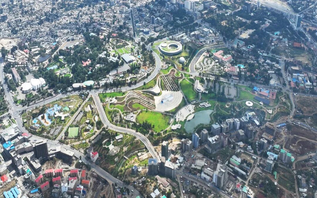 奋进40|埃塞俄比亚谢格尔公园友谊广场景观设计-8
