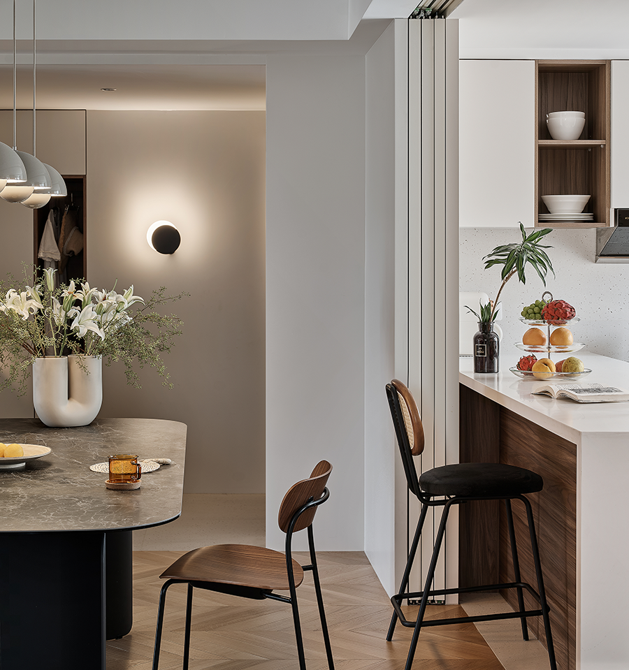 180㎡现代简约上跃， 敞开式设计的随性而居 | 与上设计-33