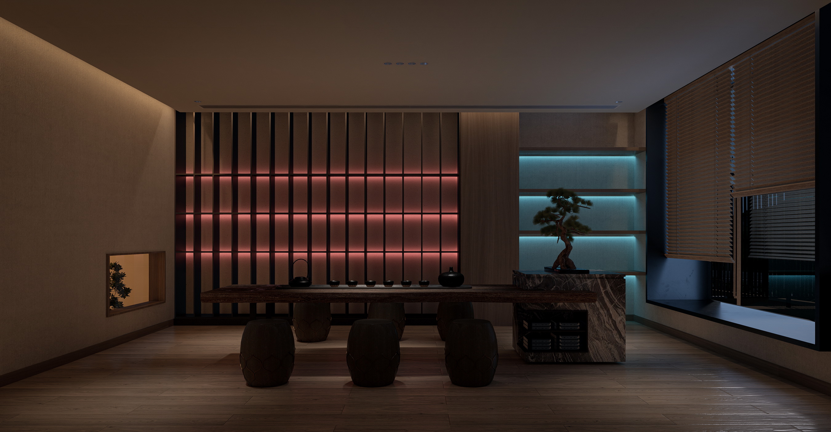 万境壹空·朝花夕拾私人茶会所空间设计丨万境壹空美学设计师-23