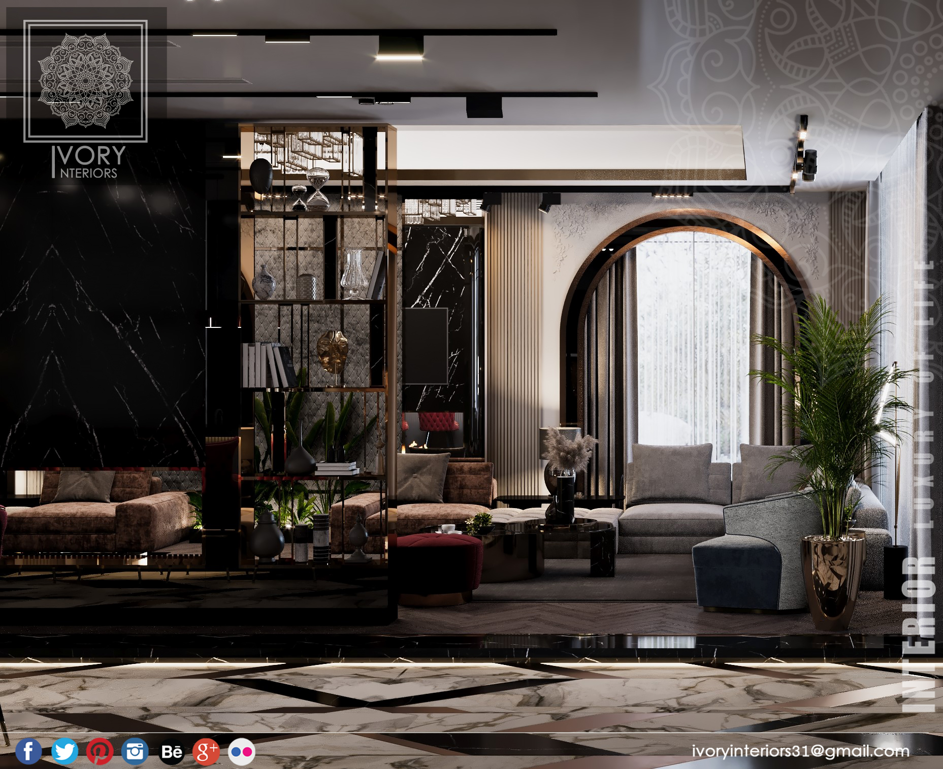 RECEPTION,VILLA 接待中心,别墅丨沙特阿拉伯丨NEHAL ABO ELNAGA-10