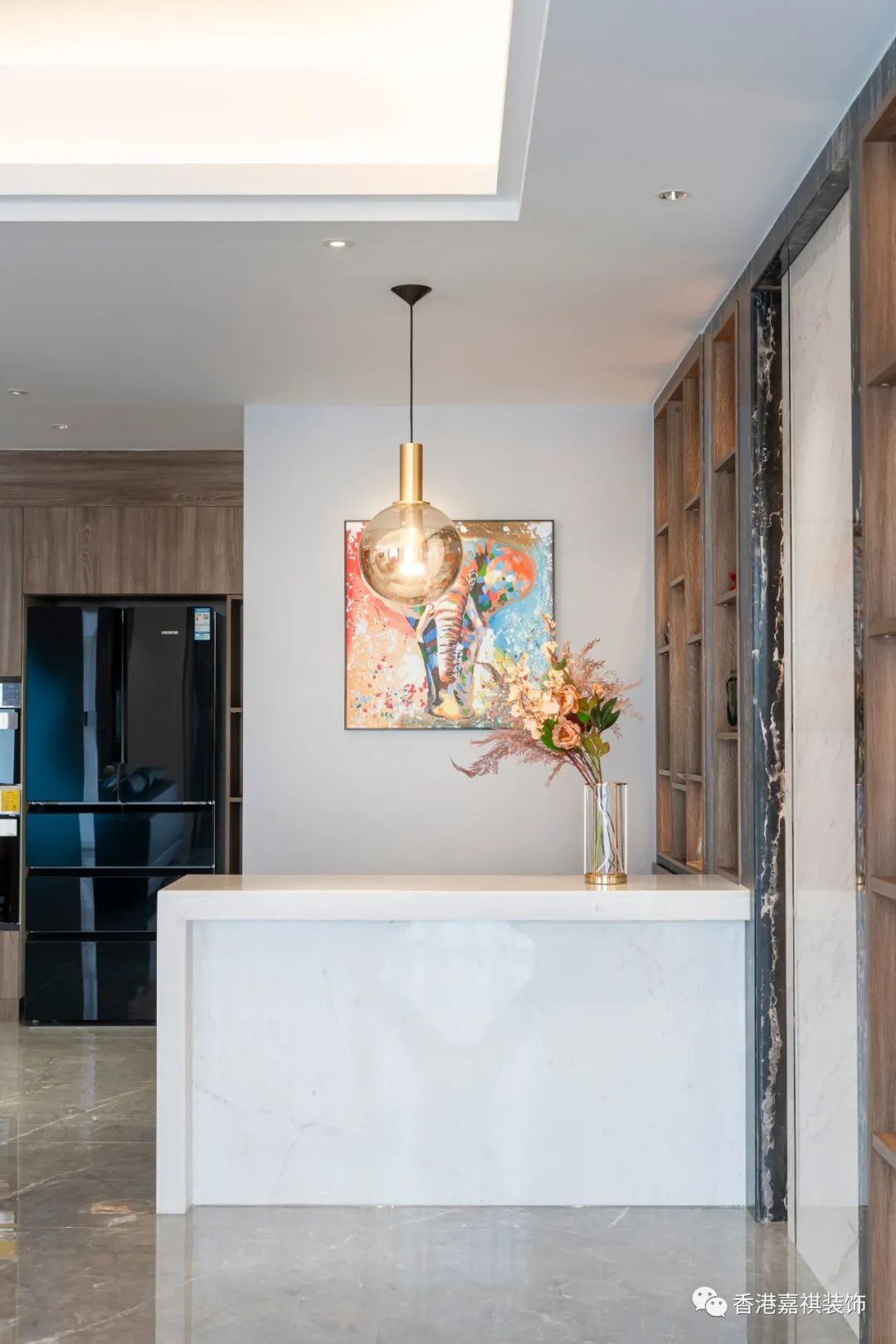 乐山蓝山湾 316㎡轻奢住宅设计丨中国乐山丨香港嘉祺装饰-14