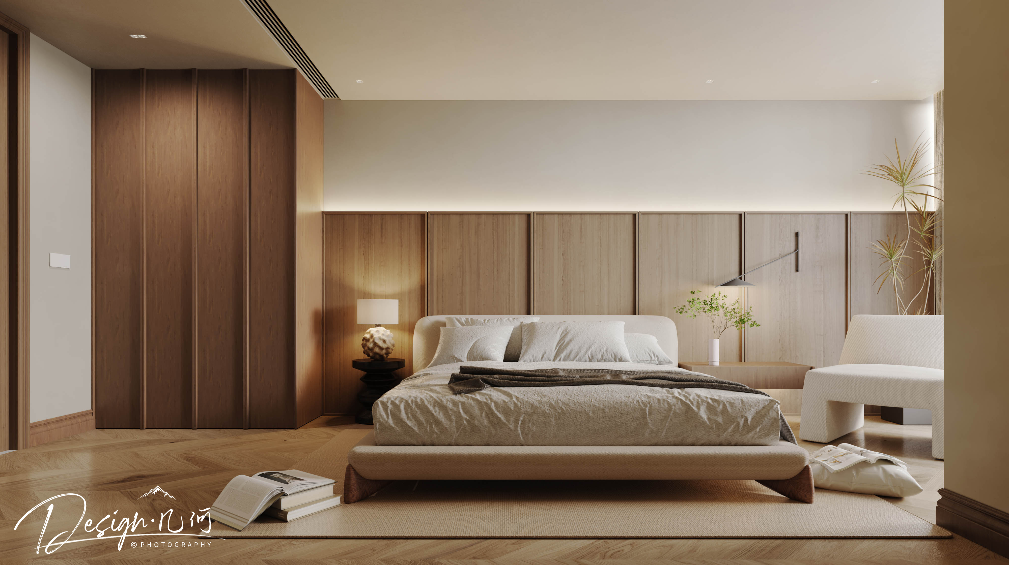 几何空间视觉表现 | 国建红郡中古风客餐厅-20