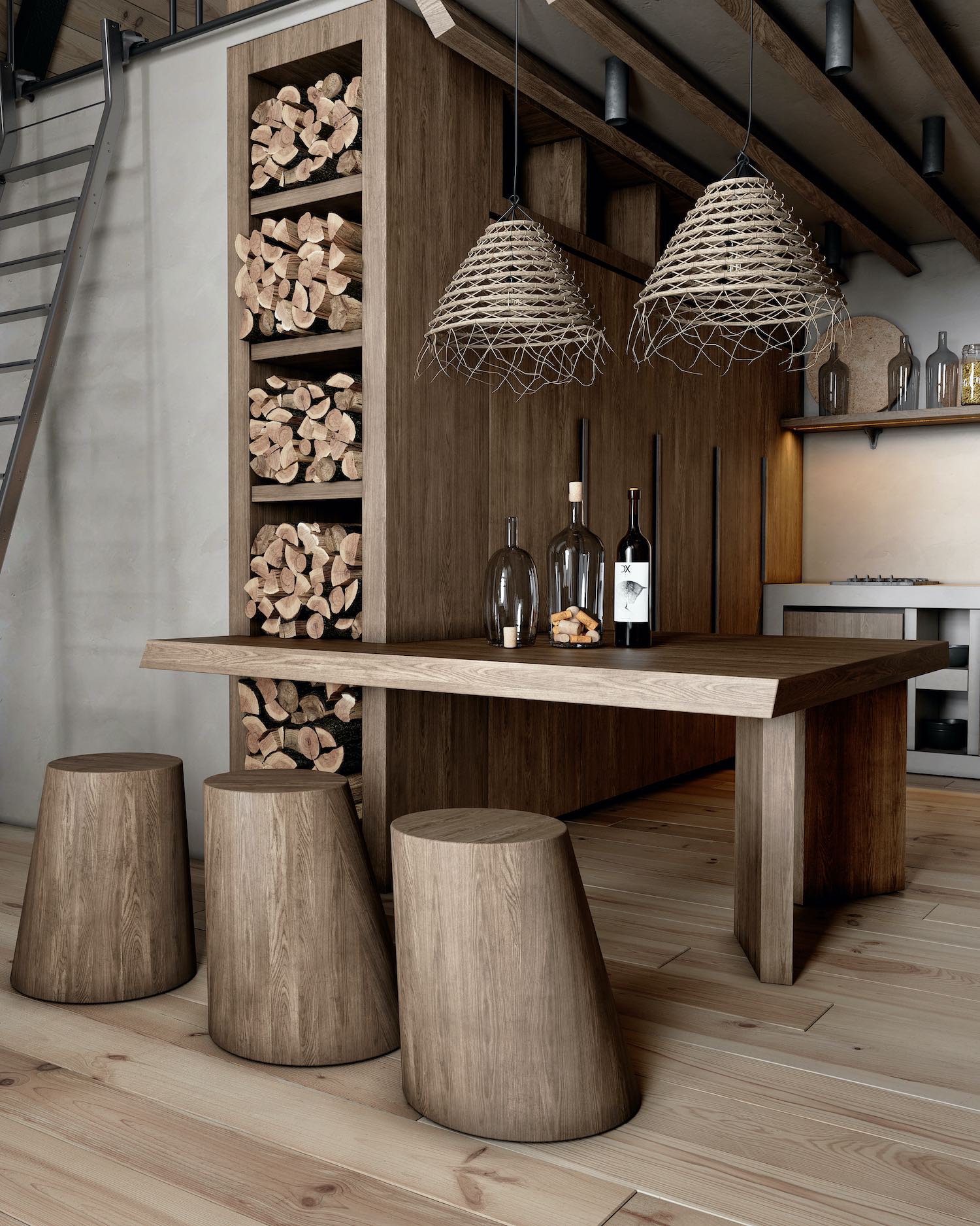 塔霍湖的现代A型框架小屋-12