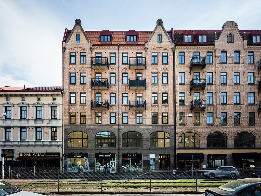 斯德哥尔摩 73 平米全白客厅不锈钢厨房公寓-39