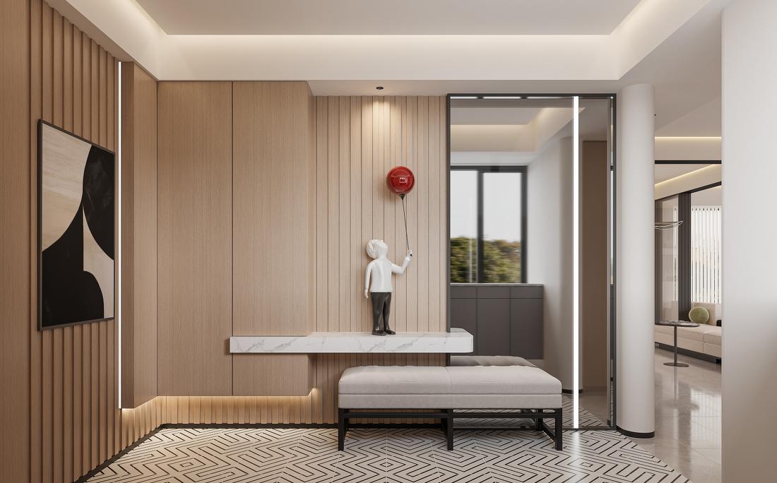 咖色系现代住宅-13