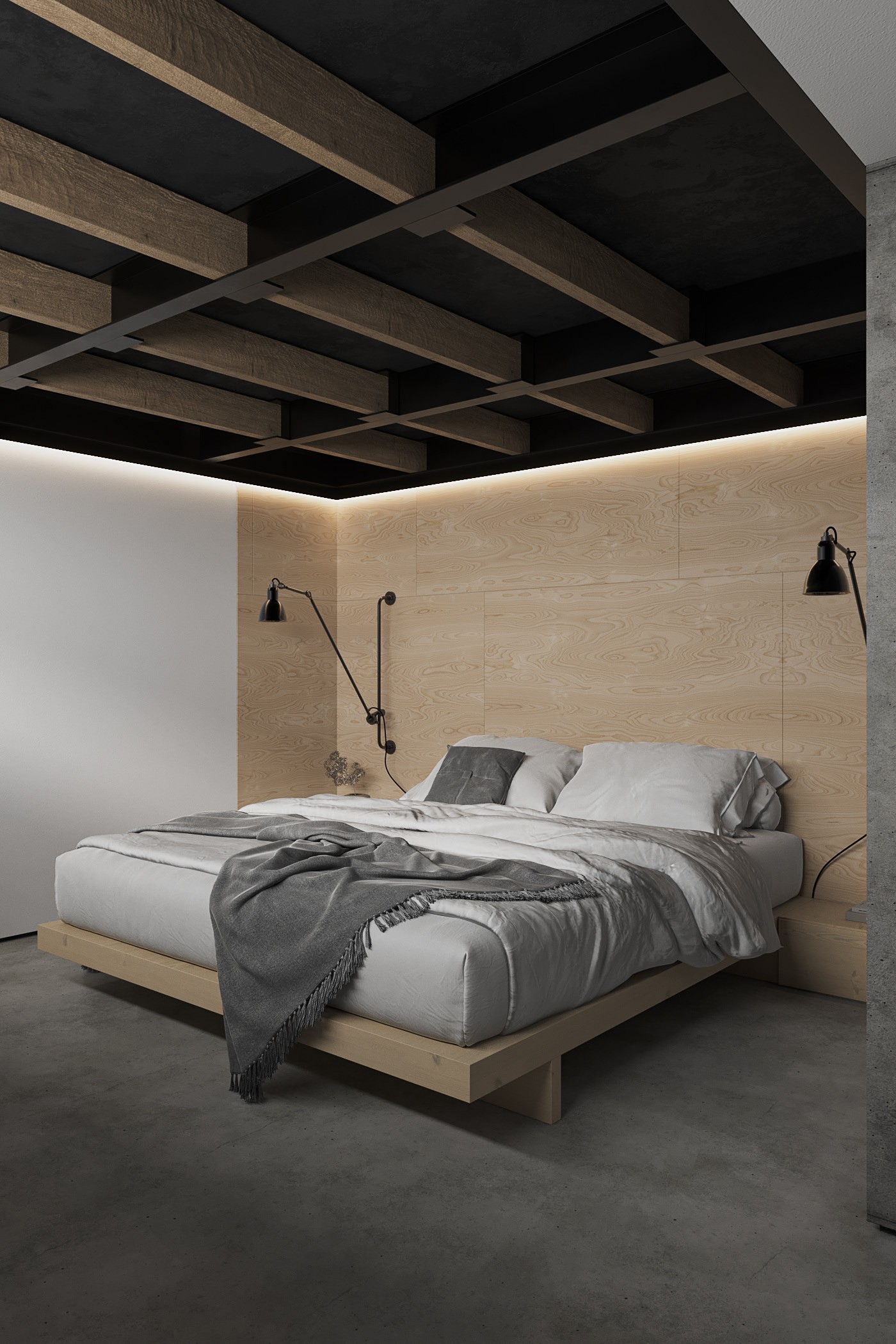 100㎡黑色系住宅设计 超有质感！-10