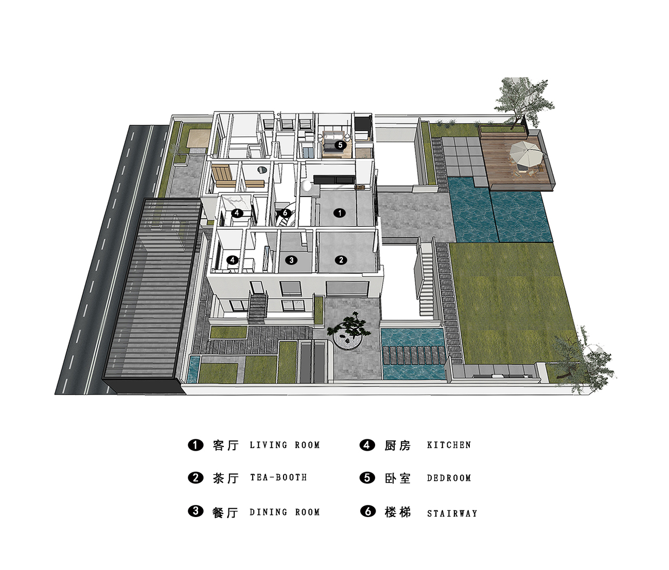 辰佑设计│现代别墅曲线美学与结构美-44