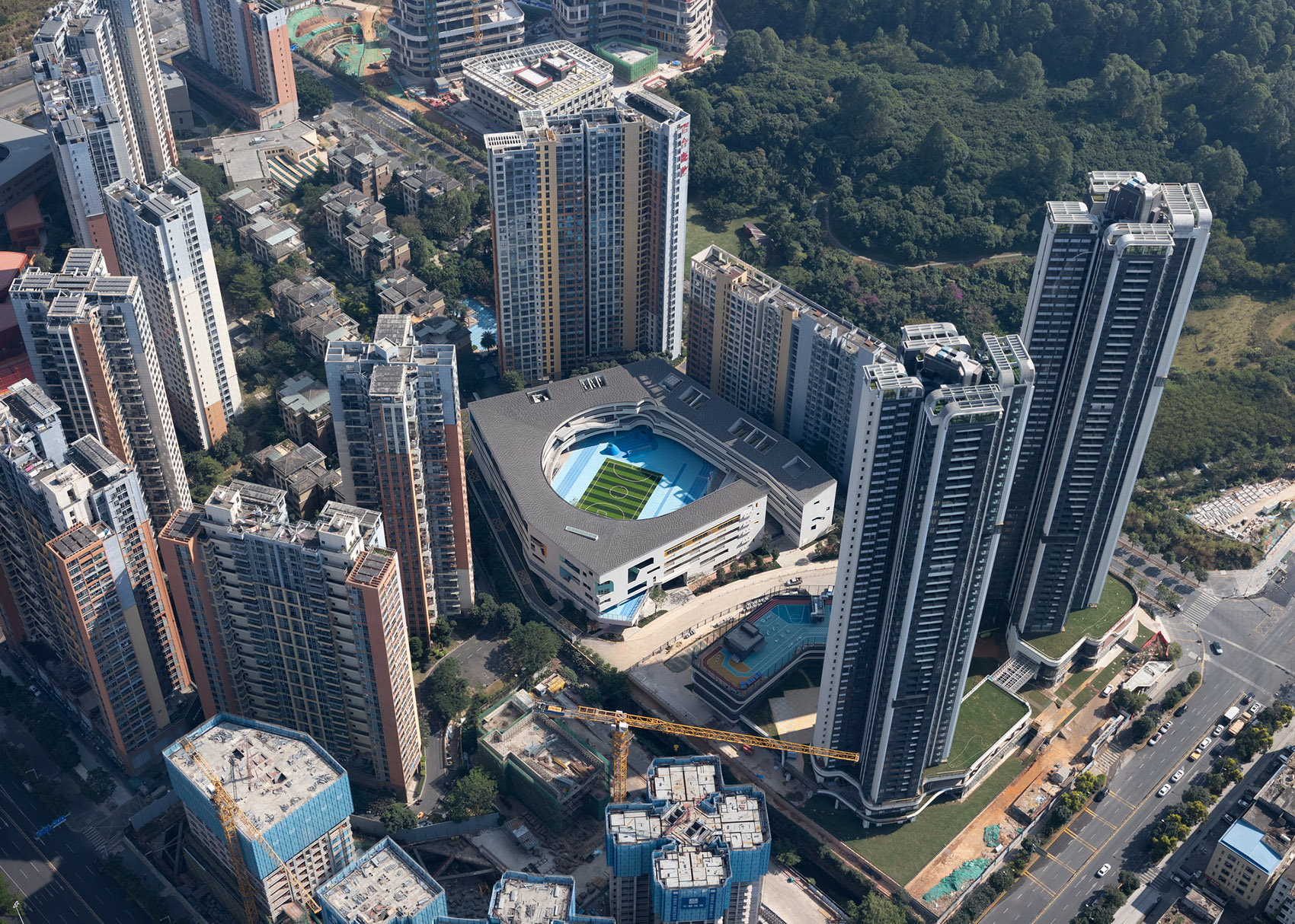 龙岗双子星学校(围龙书院,围屋学社)丨中国深圳丨URBANUS都市实践-4