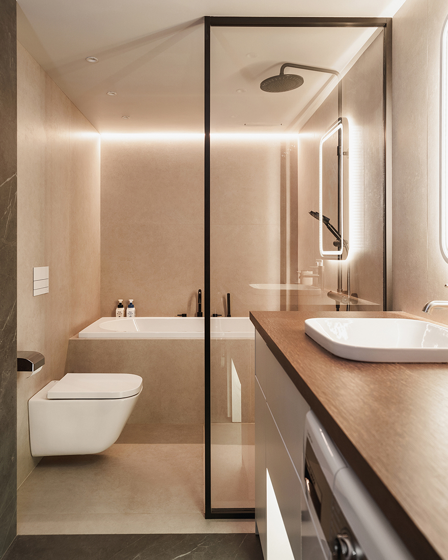 INT2architecture: квартира с антресолью и патио в центре Москвы-25