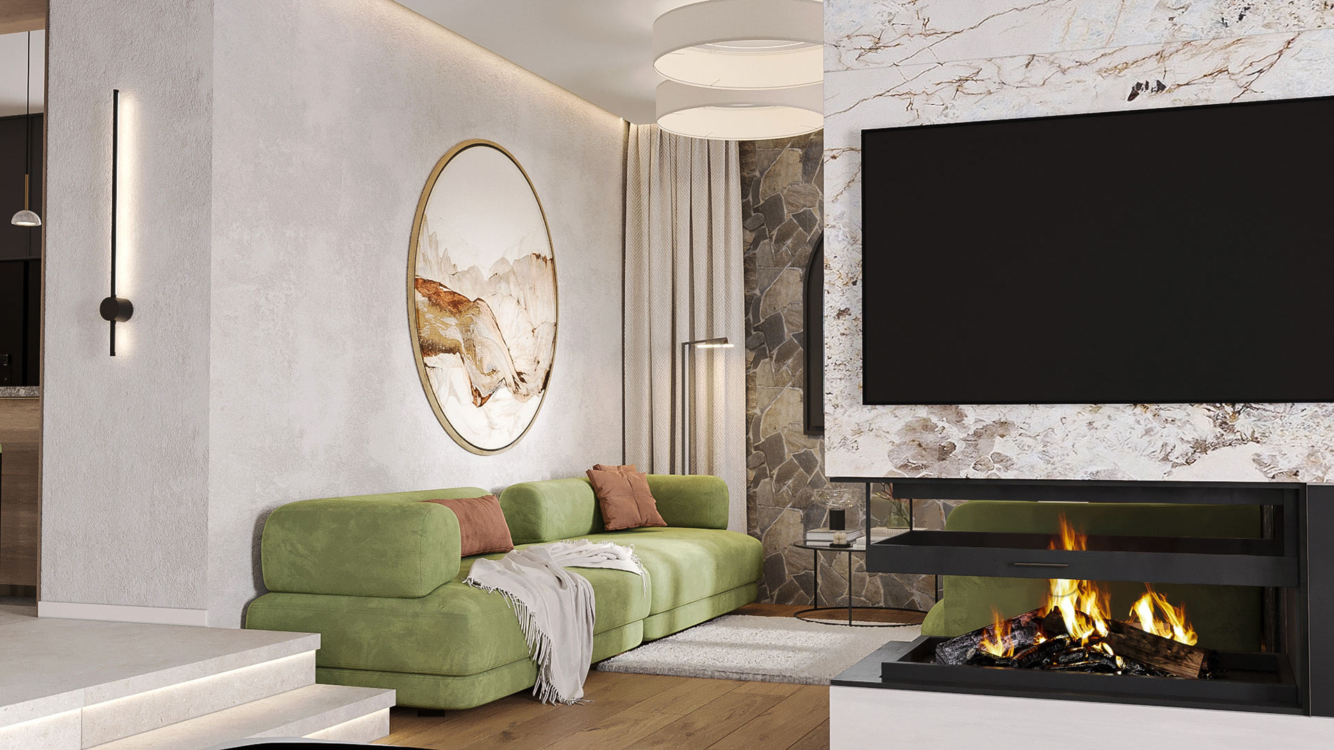 三层住宅室内外设计项目丨西班牙巴塞罗那-24