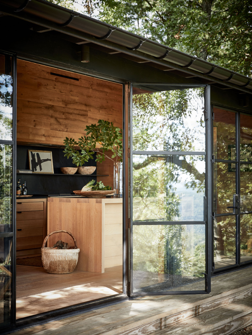 Betsy’s Cabin 私人木制小屋丨美国北卡罗来纳丨Paul Bates Architects-17