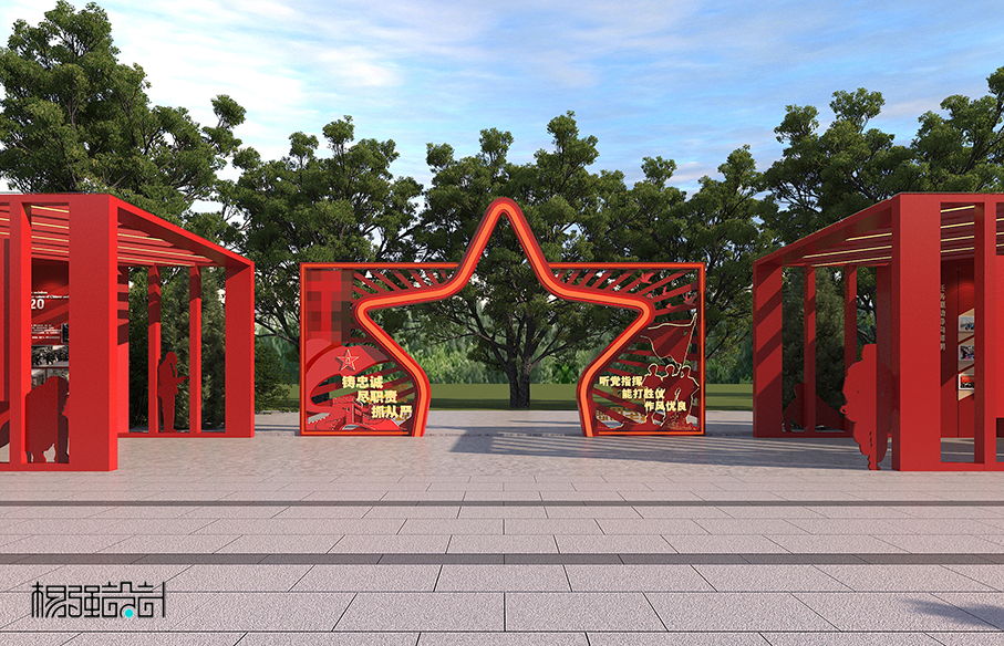 部队-军史文化长廊设计-12