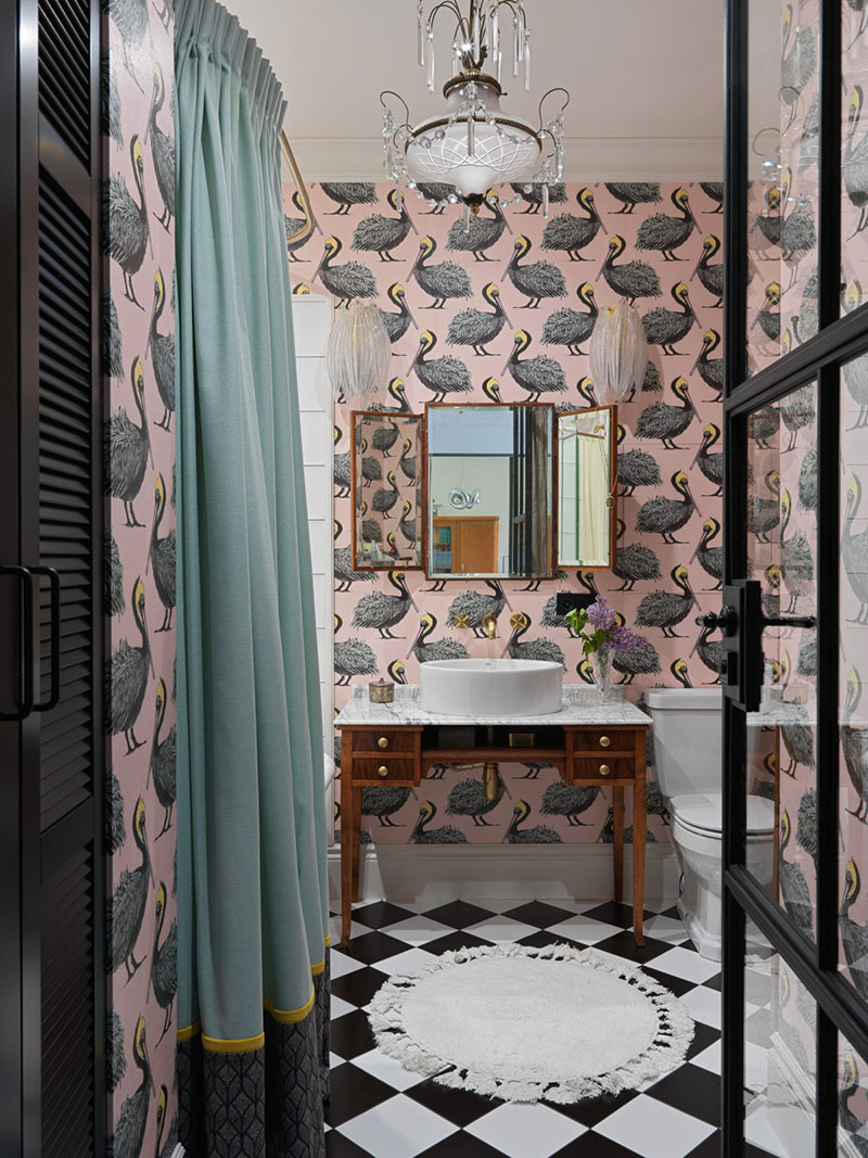 莫斯科中心斯大林建筑中女演员的复古公寓-18