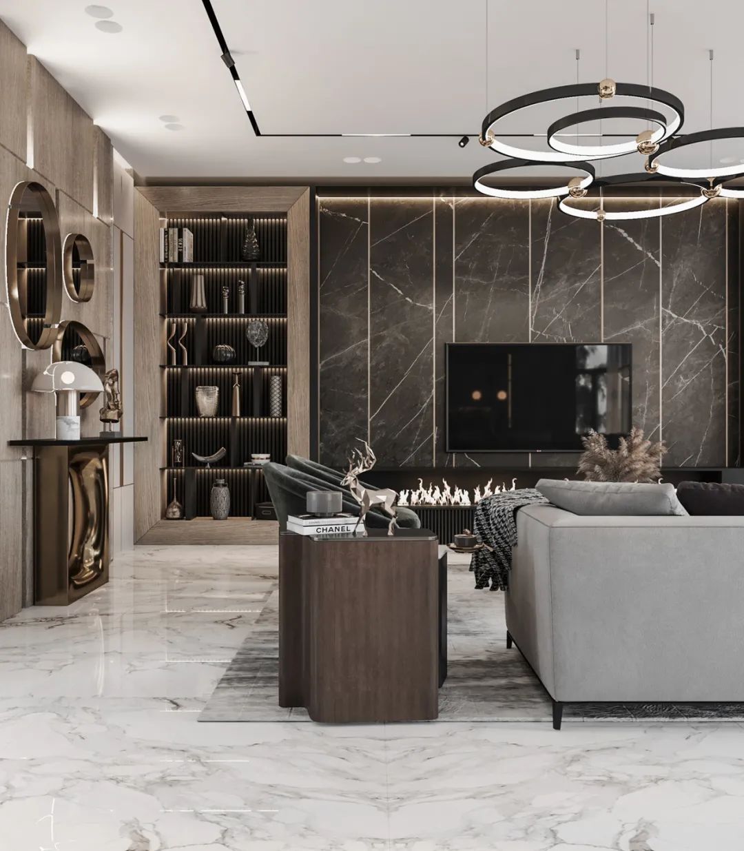 阿塞拜疆巴库现代轻奢公寓设计丨Aytan Guliyeva-3