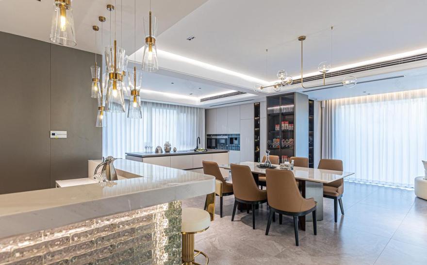 轻奢有度,浪漫刚好·浙江嘉兴大平层室内设计案例丨中国嘉兴-11