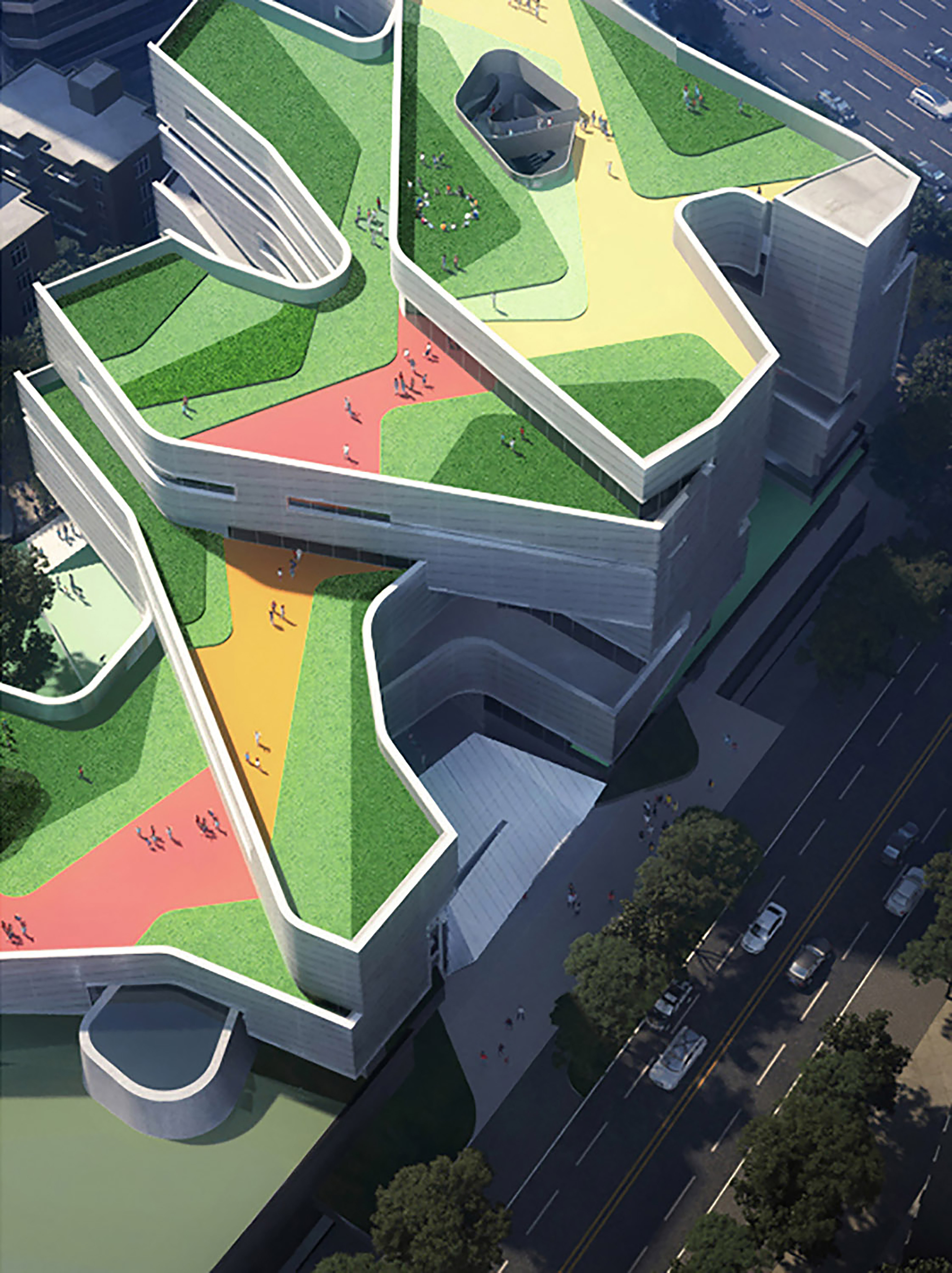 在建方案 | 城市里的梯田校园：深圳翠竹外国语学校 / Link-Arc建筑事务所-11