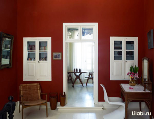 希腊彩色墙面住宅室内设计-4