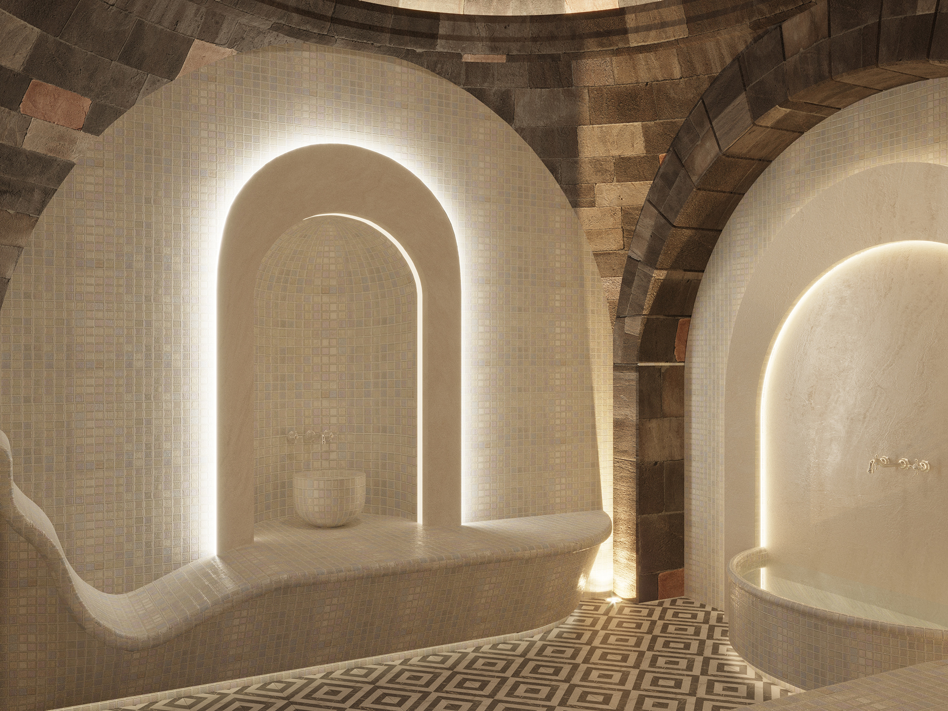 融合现代元素的土耳其浴室丨DS Archstudio-9