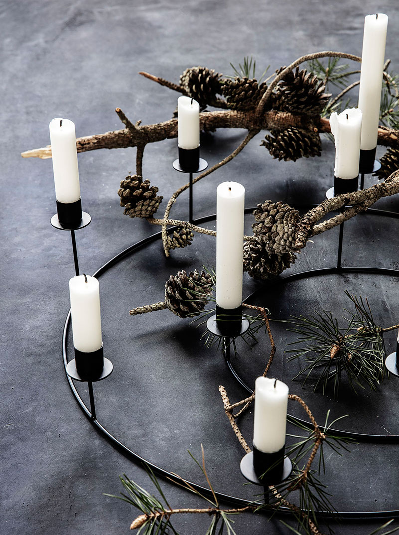 黑色圣诞装饰，尽显空间优雅-11