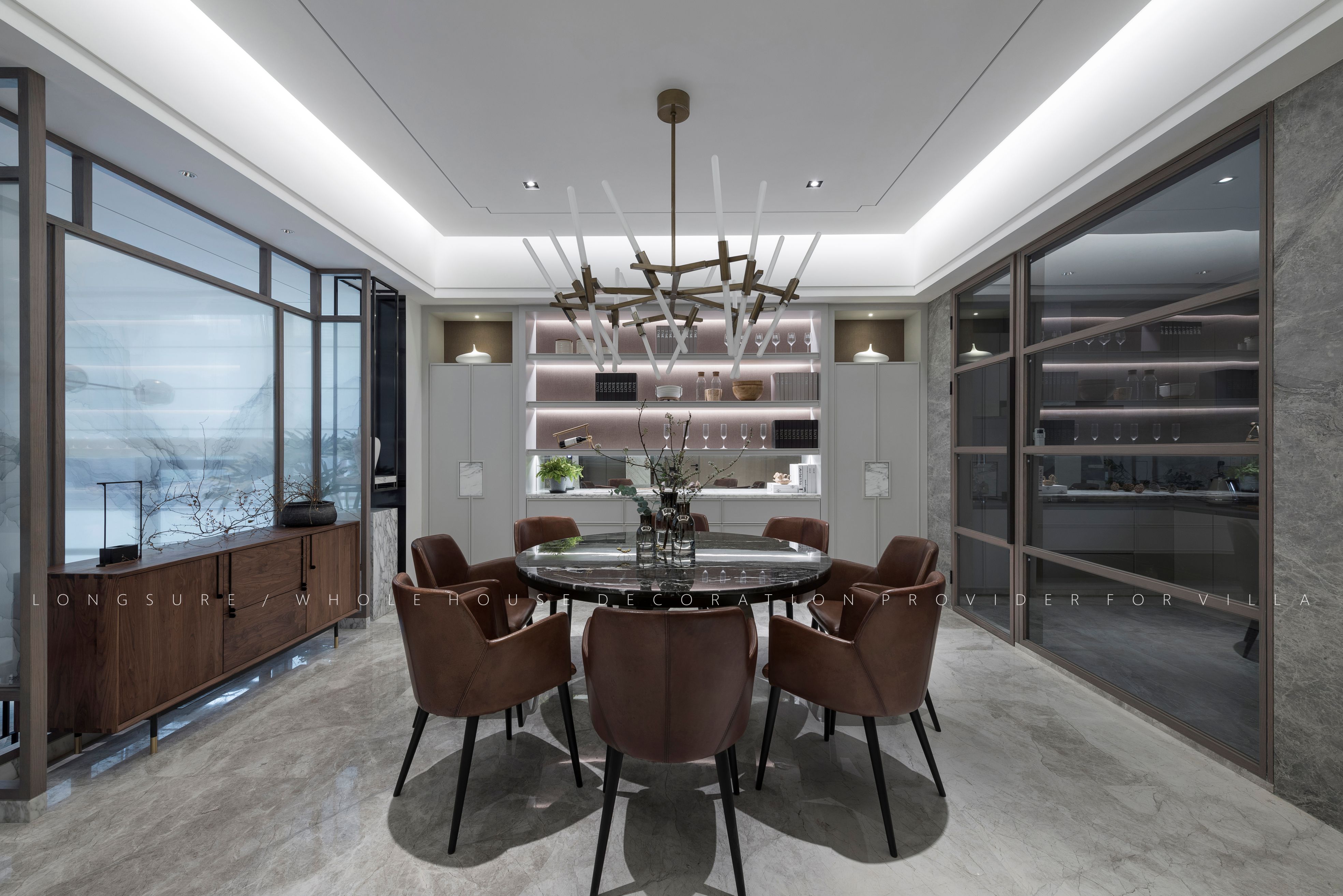 成都朗墅豪宅定制 | 实木整装的艺术-29