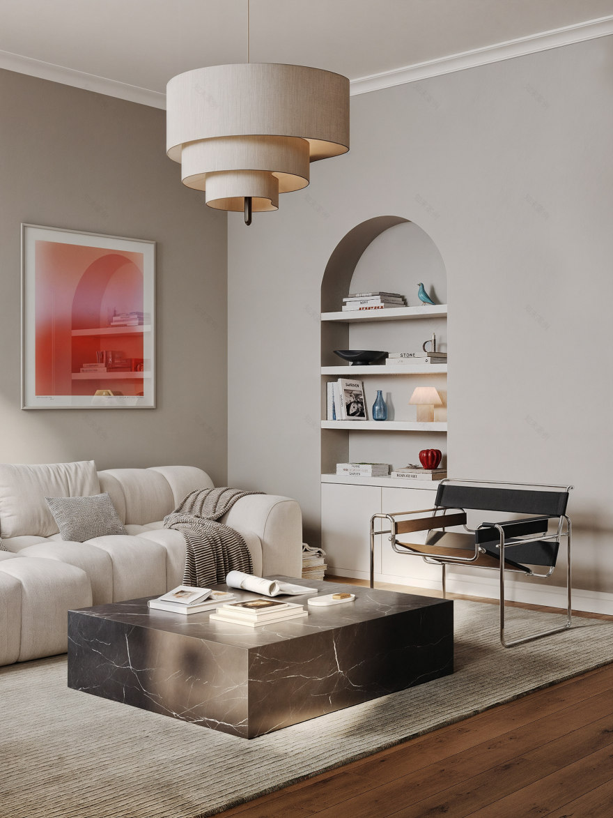 柏林公寓可视化丨德国柏林丨Mosolova Valeria-7