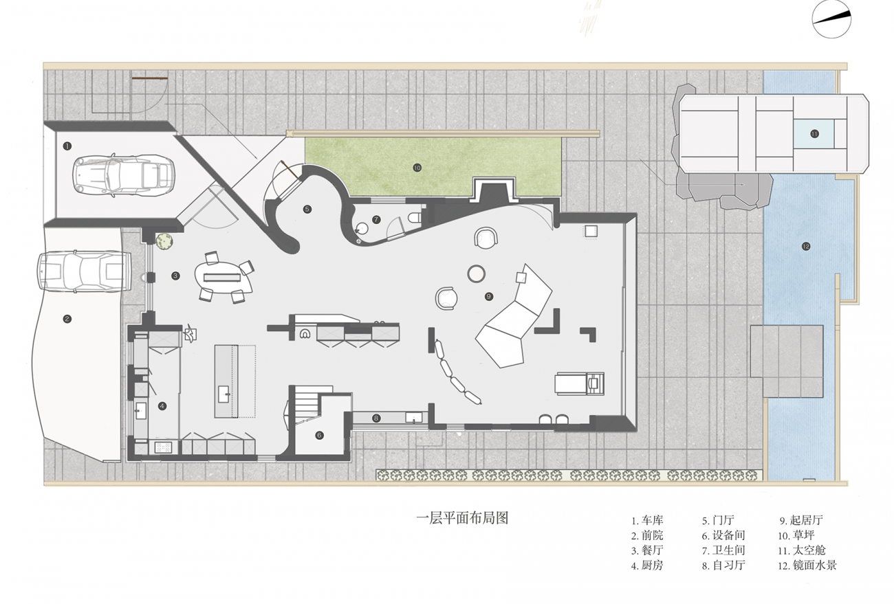 天津湖畔叠境400㎡别墅丨中国天津丨集见设计-55