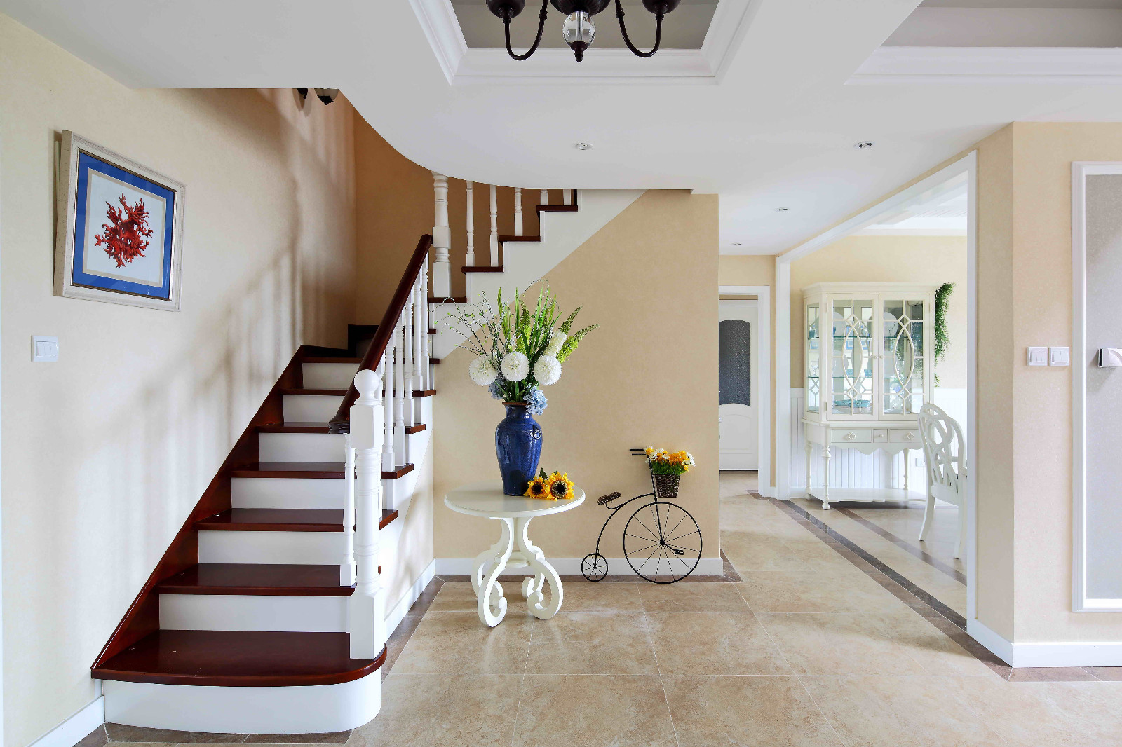 山语城 C2 样板间 | 美式田园风格挑空之家-9