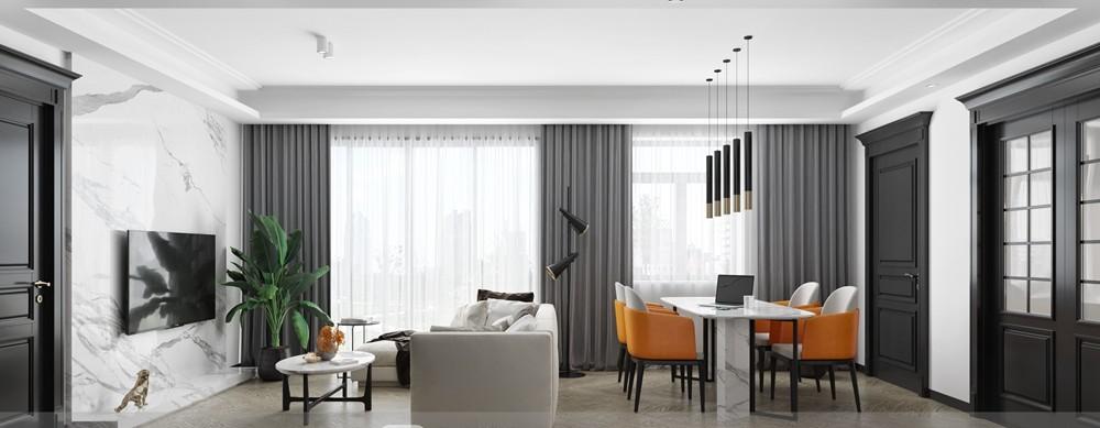 归家温馨,理性空间的艺术重塑-13