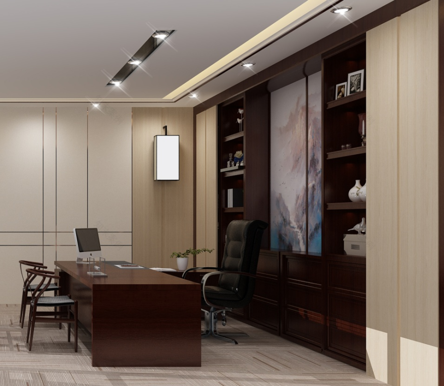简约时尚办公室设计 | 中式现代风格的魅力-11