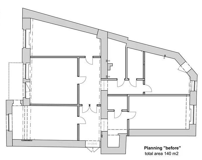 乌克兰基辅 154㎡两居室公寓设计丨Oksana Dolgopiatova-4