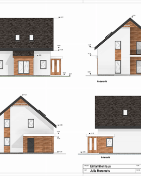 Einfamiliehaus Zeichnungen