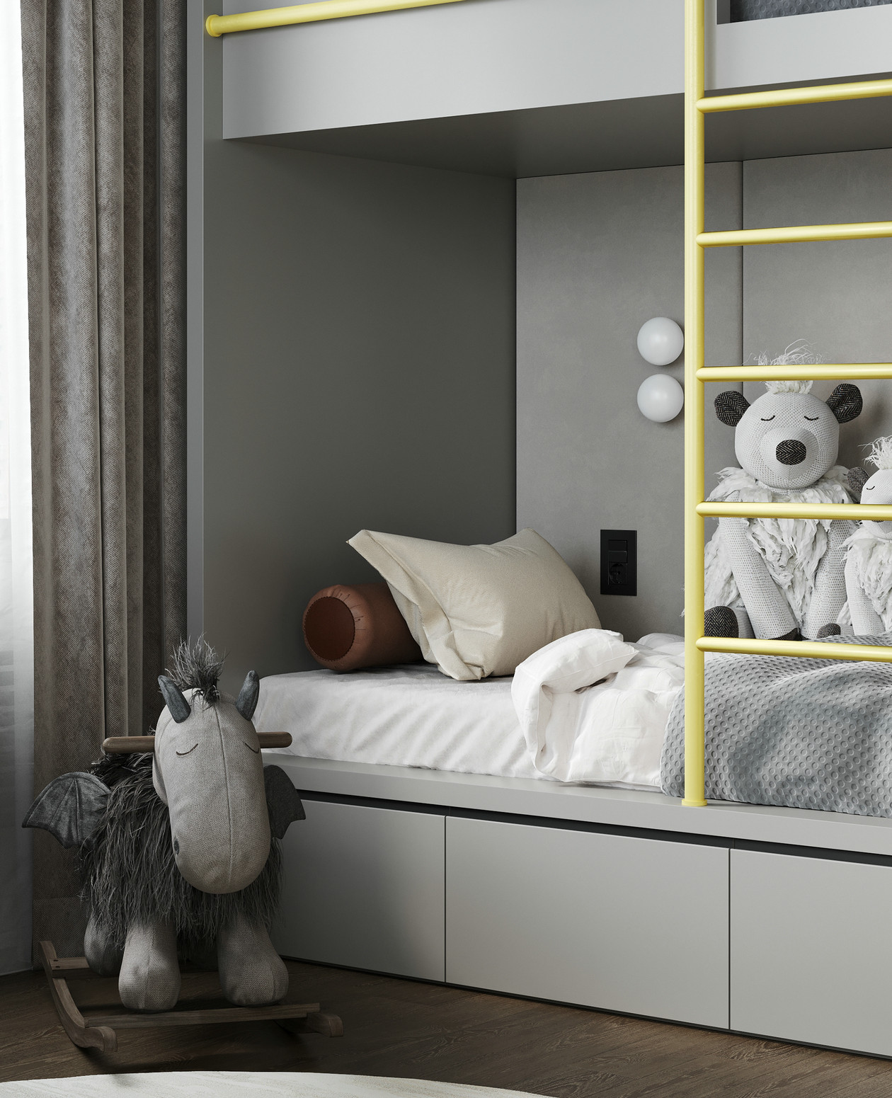 高级灰色系公寓设计 既独特又有魅力-15