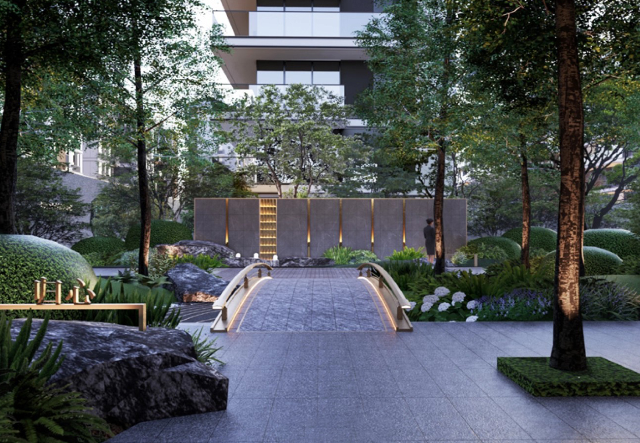 商丘中冠宸院大区景观SU模型-3