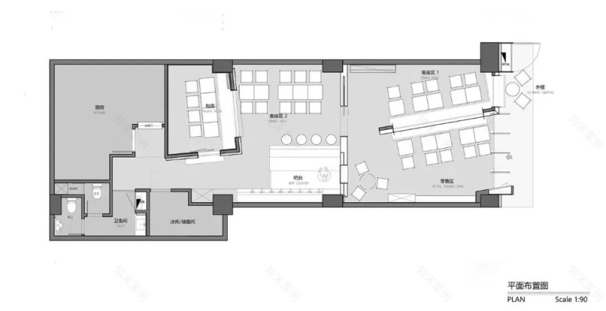 自然材质碰撞出的趣味空间:Anaago Bistro | 几里设计-68