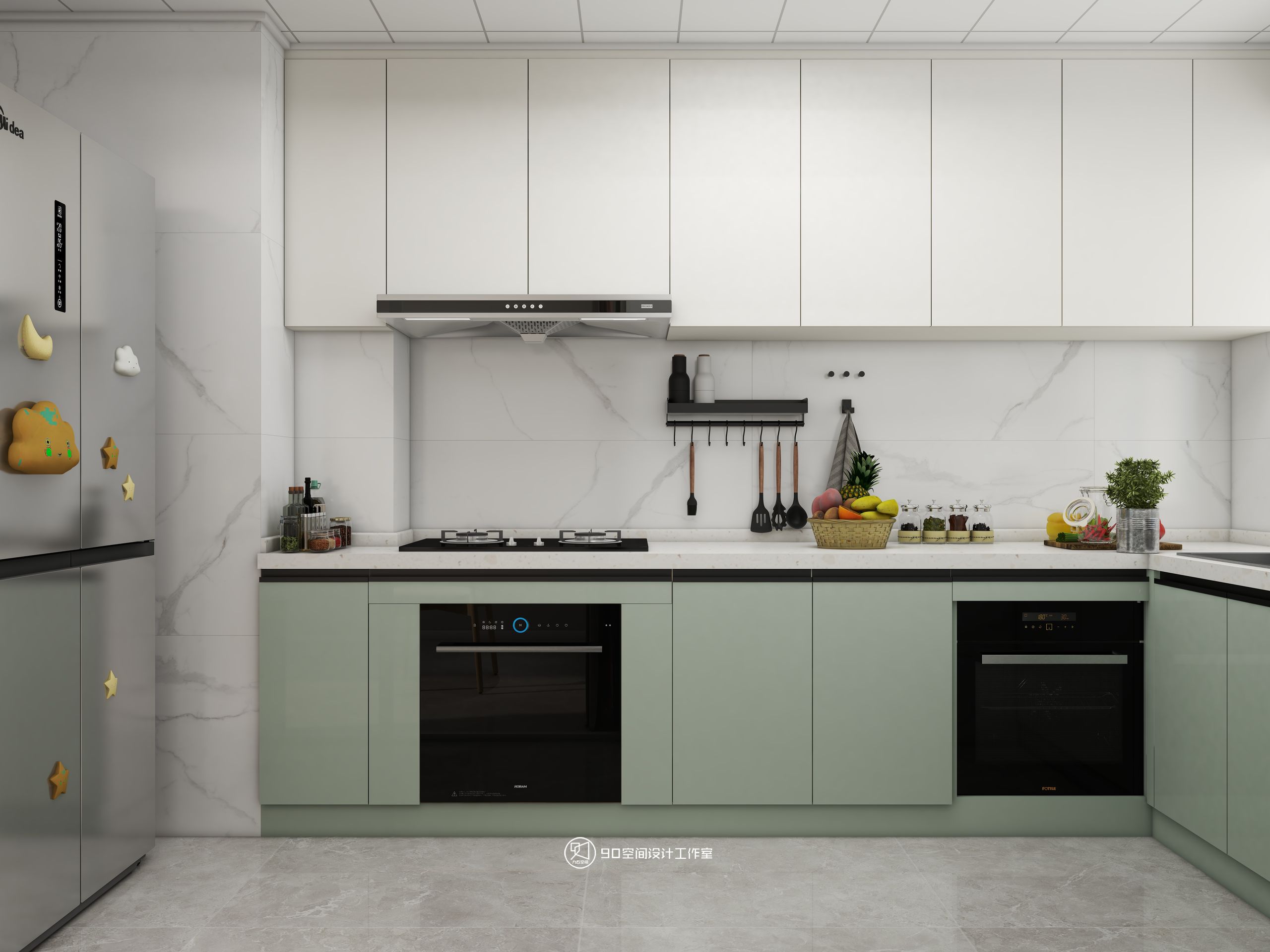 90 空间设计∣128㎡北欧奶油风-17