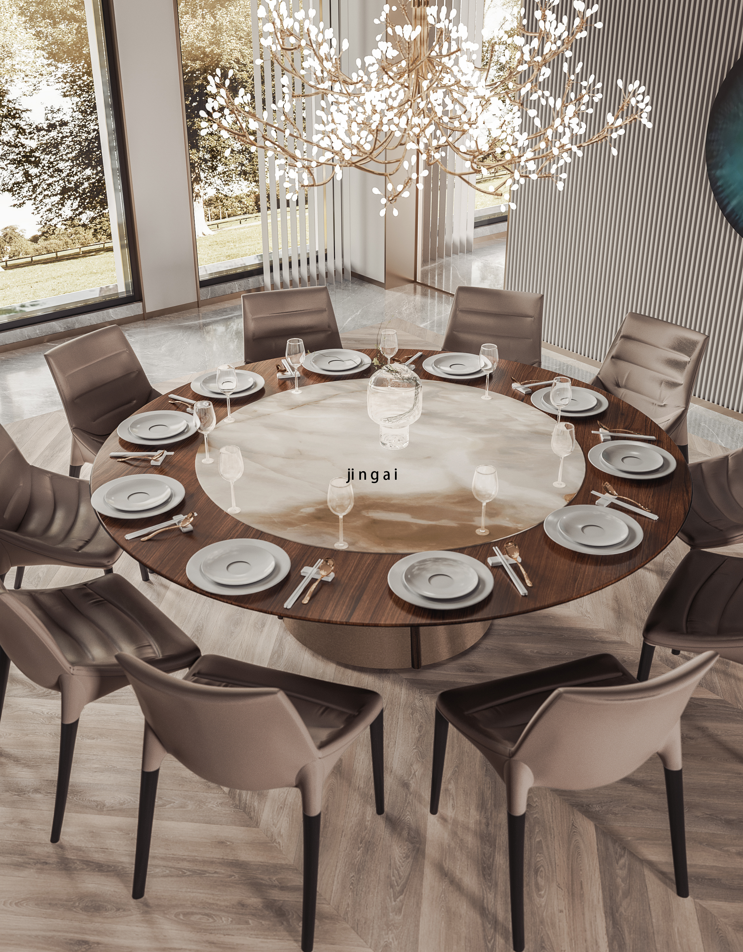 豪华大宅的 CR 渲染魅力-9