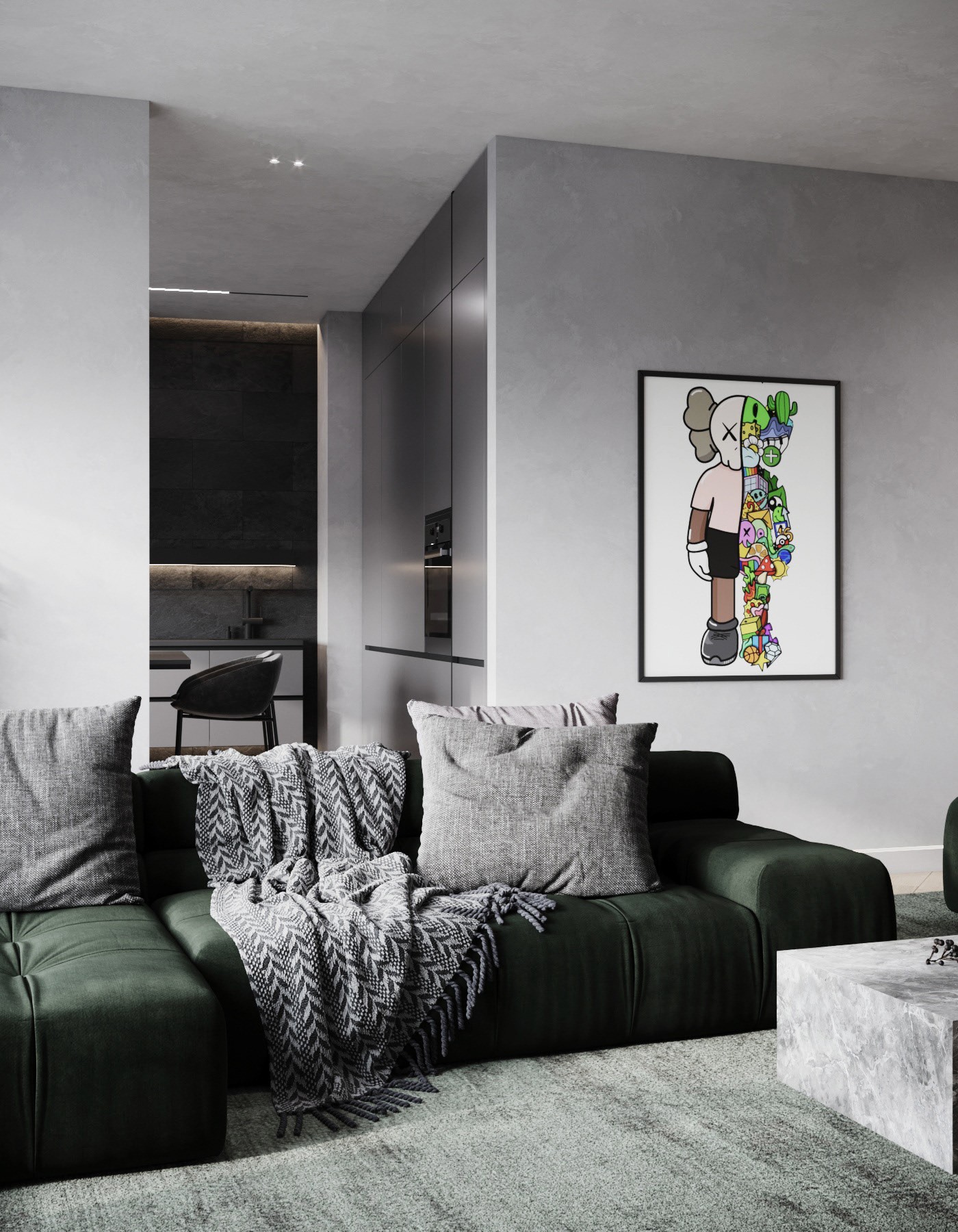 高级灰与绿色 温柔的冷色调 点亮春日-6