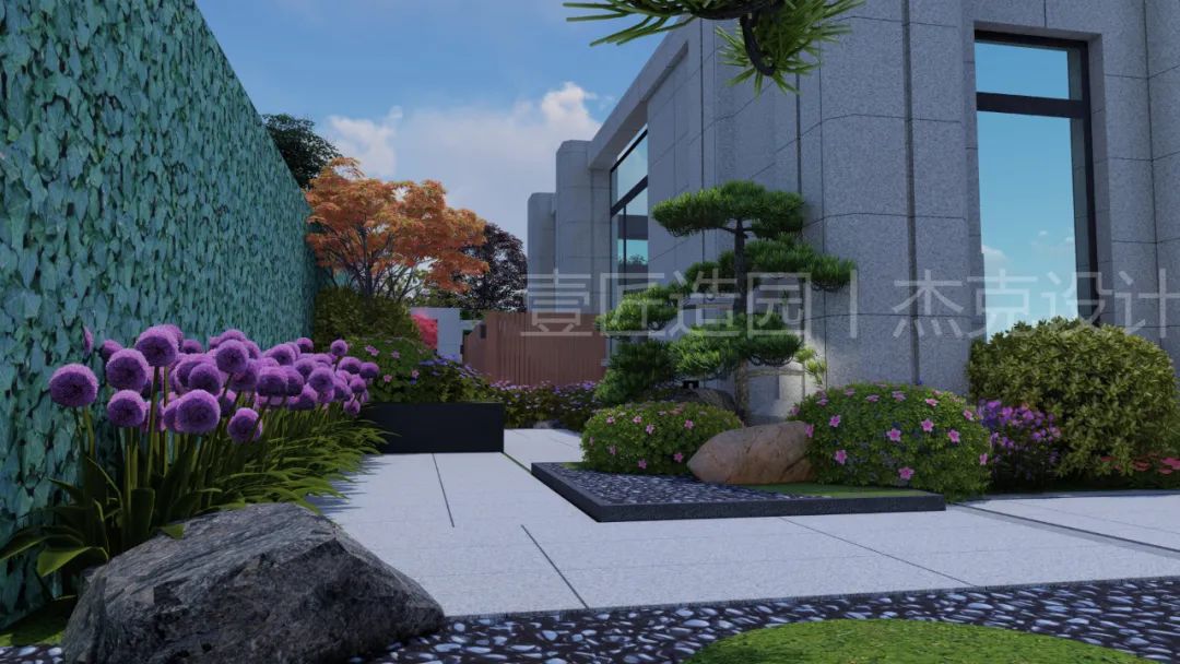 一庭一院一世界 · 正弘瓴的极简庭院设计丨【壹匠造园】-7