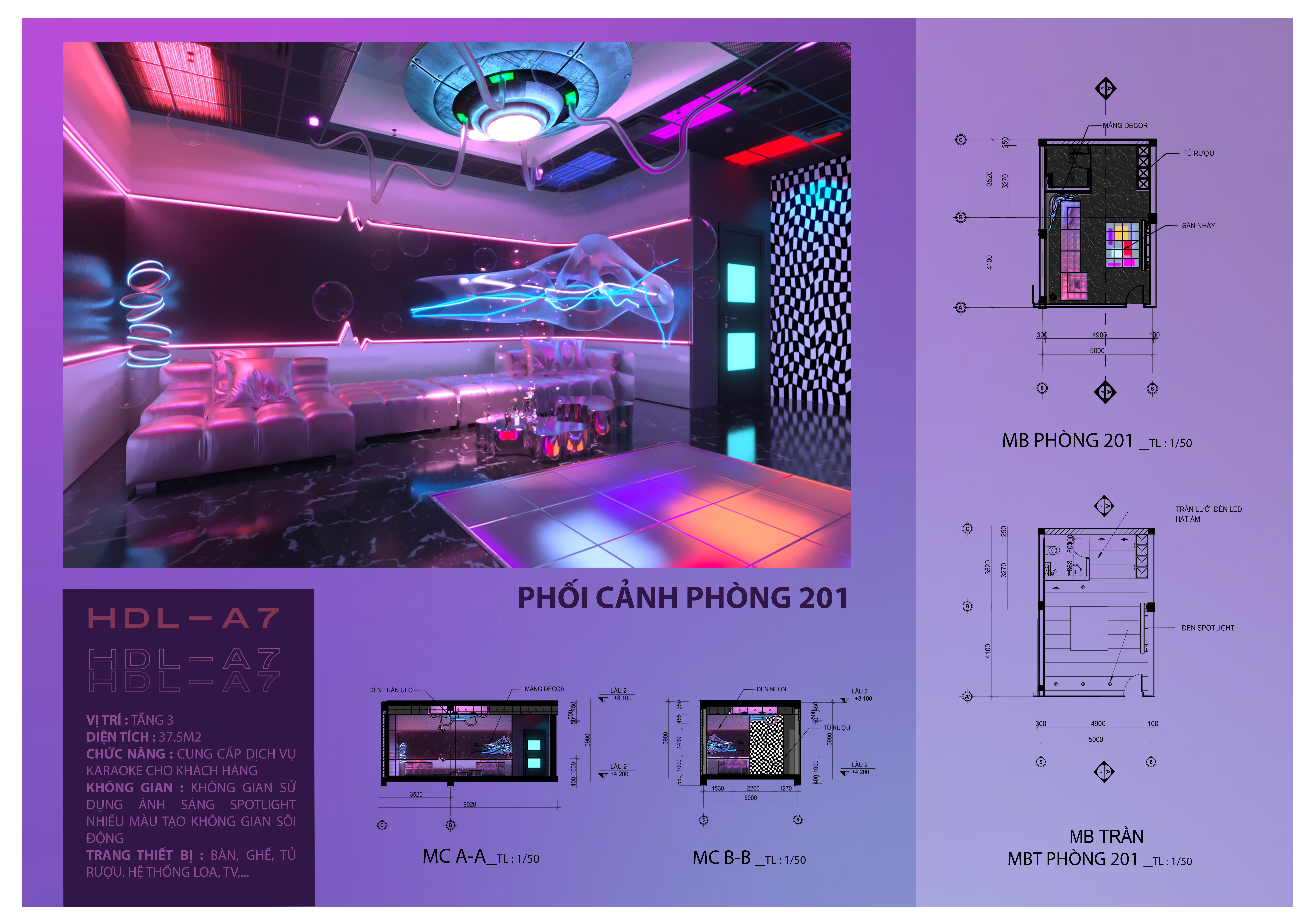 ĐỒ ÁN NỘI THẤT 11 : THIẾT KẾ CÔNG TRÌNH KARAOKE-9