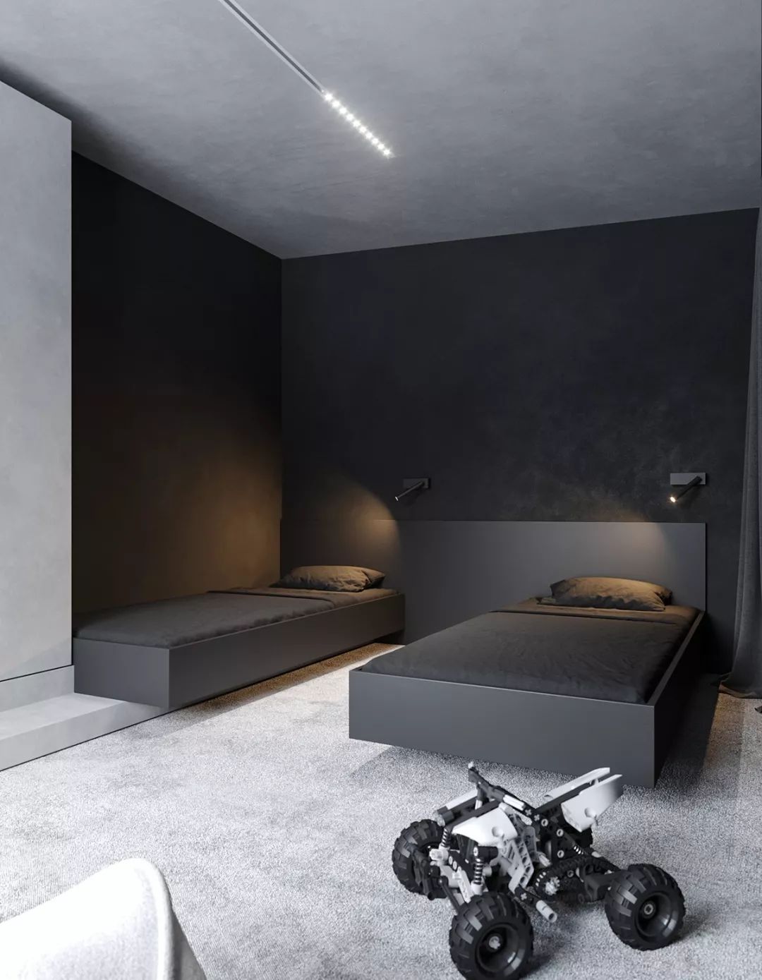 极简灰的私宅空间 | 高级灰与深木饰面的完美融合-108