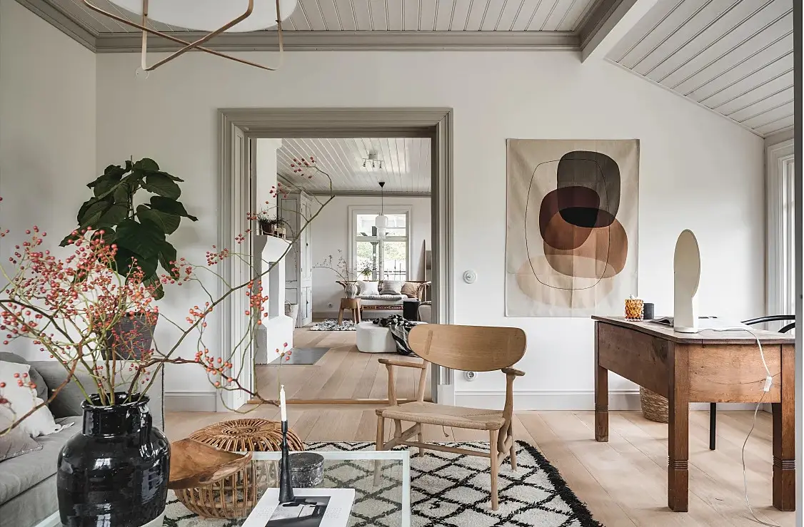 瑞典斯堪的纳维亚风格红木别墅设计-7